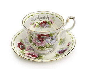 March Cup and Saucer