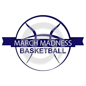 March Madness basketball sport design.