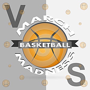 March Madness basketball sport design.