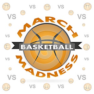 March Madness basketball sport design.