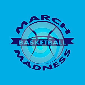 March Madness basketball sport design.