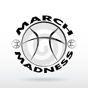 March Madness basketball sport design.