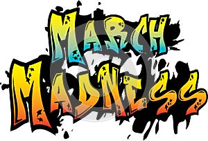 March Madness Graffiti Art photo