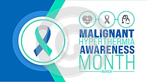 March is Malignant Hyperthermia Awareness Month background template. Holiday concept. use to background, banner,