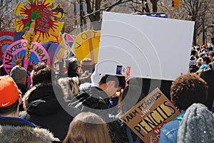 March for Our Lives Crowd, Rally, Protest, NYC, NY, USA