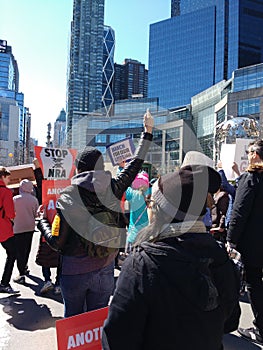 March for Our Lives, Gun Control, Outraged Protester, NYC, NY, USA