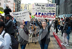 March for Our Lives movement`s march in Downtown Los Angeles