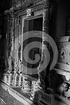 05 March 2015, Pune, India, Ancient Temple of hindu god shiva, Bhuleshwar Temple is situated on a hill and was built in the 8th