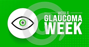 March is World Glaucoma Week background template. Holiday concept. use to background, banner,