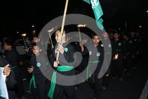 Marched at night