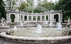 Marchenbrunnen Fairy Tale Fountain in the Volkspark Friedrichshain Park, Berlin, Germany