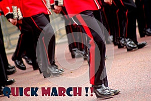 Marching guardsmen photo