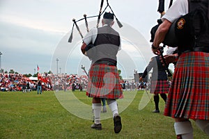 Marching on to the field