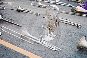 Marching Trombone musical instruments perfect for marching