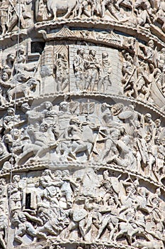 Marco Aurelio column in Rome photo