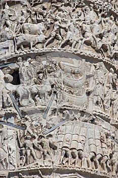Marco Aurelio column in Rome photo