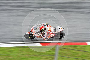 Marco Simoncelli in action