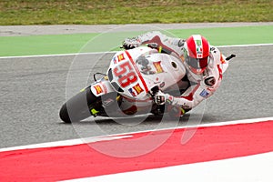 Marco Simoncelli racing