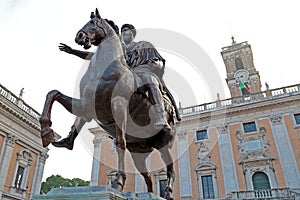 Marcus Aurelius at the Campidoglio in Rome, Italy