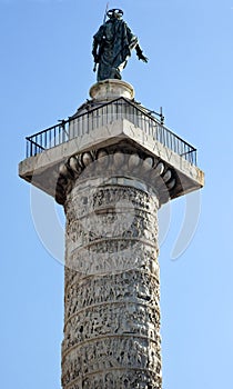 Marcus Aurelius Column Piazza Colonna Rome Italy