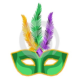 Mardi Gras carnival mask.