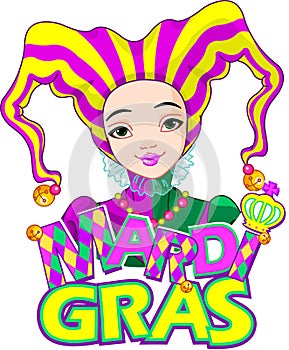 Mardi Gras harlequin design