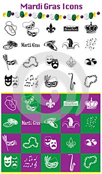 Mardi Gras Icons