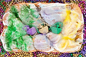 Mardi gras king cake