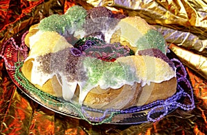 Mardi Gras king cake