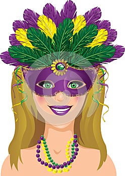 Mardi Gras Lady