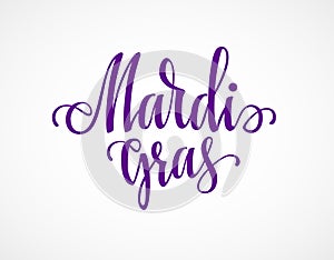 Mardi Gras lettering