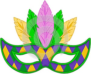 Mardi Gras mask photo