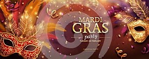 Mardi Gras party banner photo