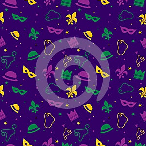 Mardi Gras Pattern photo