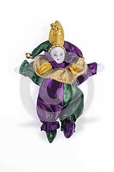 Mardi Gras Porcelain Doll