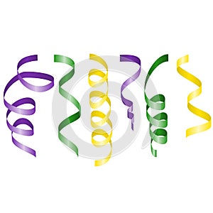 Mardi Gras streamers set