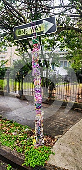 Mardi Gras Street Sign New Orleans Louisiana