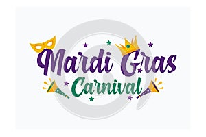 mardigras poster for party or post to social media,