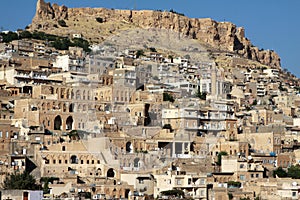 The Mardin Castle with Mardin houses.