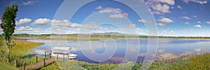 Mareeba wetlands panorama idyllic lake
