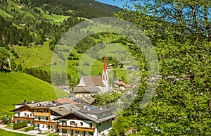 Mareit - Mareta (Racines - Ratching) village in Italy, south Tyrol photo