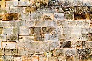 Mares sandstone stone masonry wall in Majorca