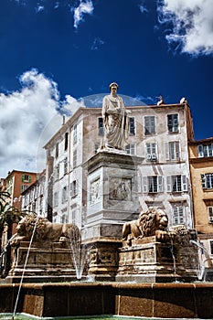 Mareshal Foch square in Ajaccio