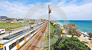 Maresme coast in the province of Barcelona photo