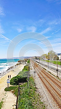 Maresme coast in the province of Barcelona photo