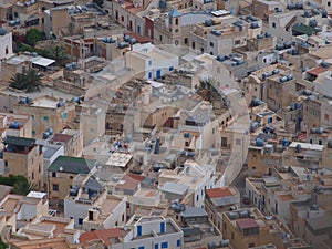 Marettimo roofs, Sicily, Italy