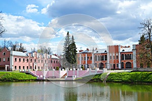 Marfino is a majestic and beautiful manor house in the Moscow region, a manor house built in the Neo-Gothic style near a pond