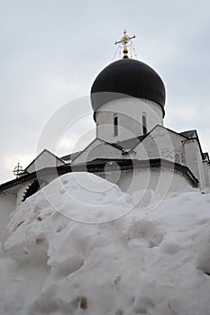 Marfo-Mariinsky Convent of Mercy in Moscow in winter