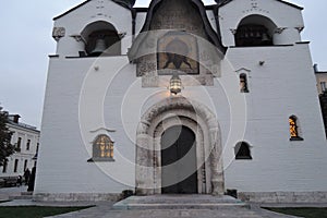 Marfo-Mariinsky Convent of Mercy in Moscow in winter