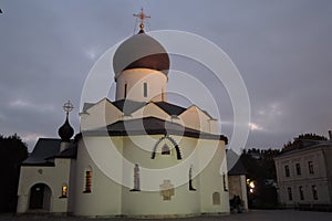 Marfo-Mariinsky Convent of Mercy in Moscow in winter